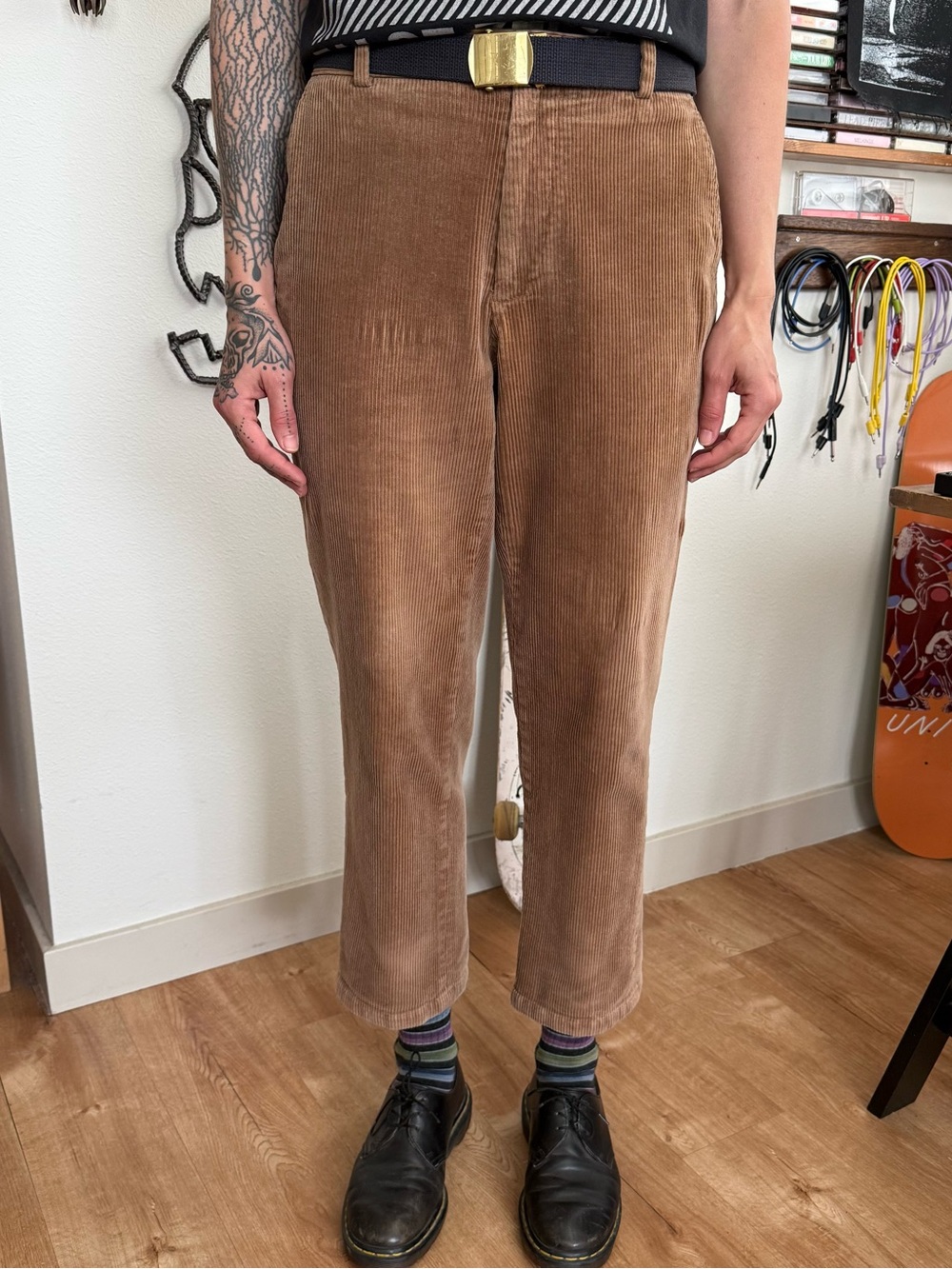 Brooks Brothers Clark Fit Brown Corduroy Pants ~ 32 X 27
